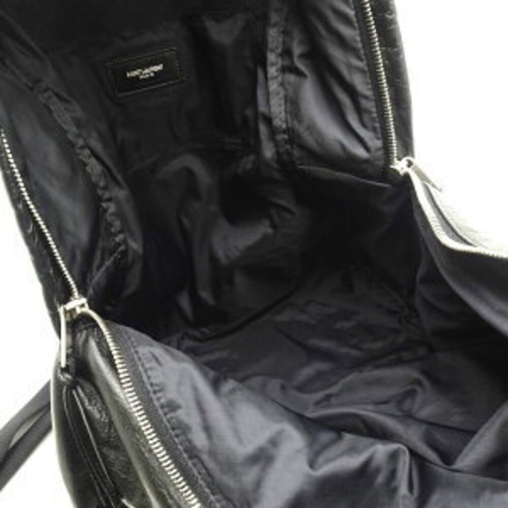 Saint Laurent YSL Paris backpack soft leather black - Picture 7 of 9